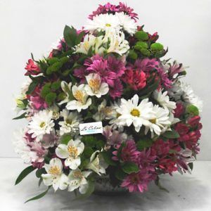 Arreglo de Flores con Margaritas y Astromelias para mujer a domicilio Bogota