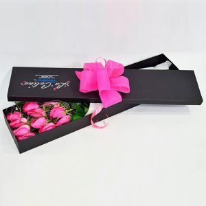 Caja de 12 Rosas de exportacion Bogota