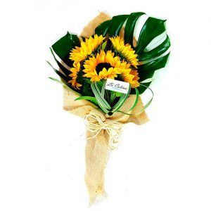 Bouquet de Girasoles a domicilio en Bogota Economico