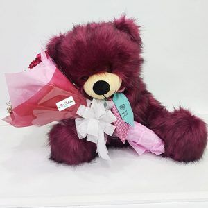 Peluche Con Ramos de Rosas que Enamora