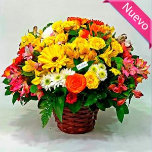 Arreglo Exótico Gerberas y Mini Rosa