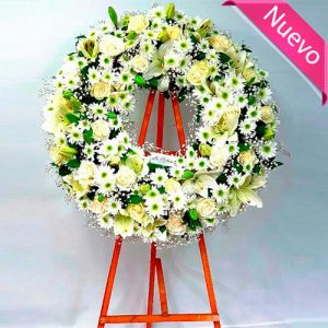 Corona Fúnebre Rosas y Lirios en bogota
