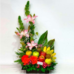 Arreglo floral exotico lirios y gerberas Bogota