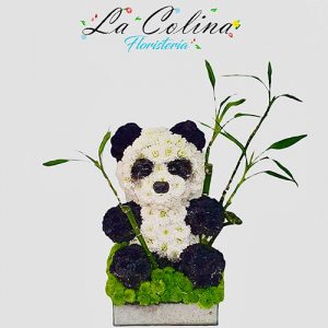 Oso Panda con Lucky Bambú