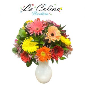 Jarrón de Gerberas Cantalejo