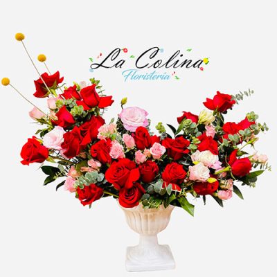 Arreglo Floral con rosas Van Gogh