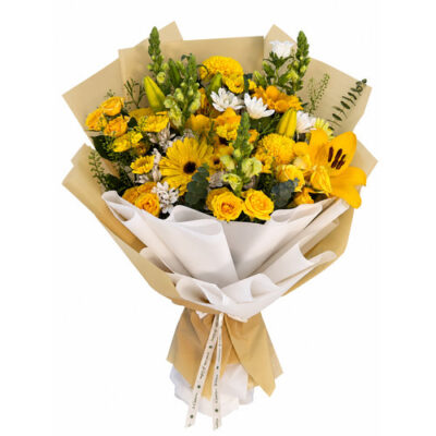 Bouquet de flores amarillas Emilia